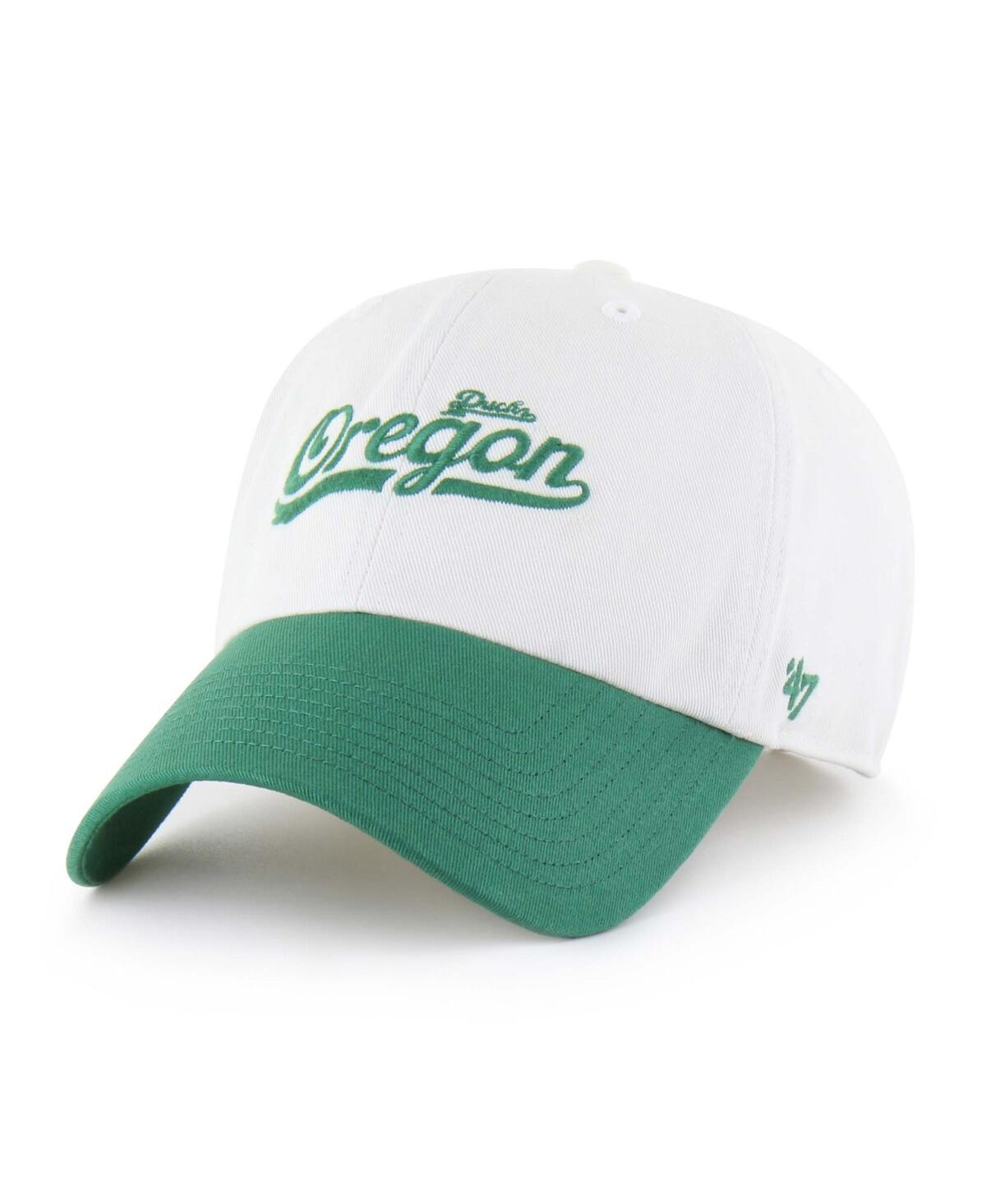 47 Brand Men's White Oregon Ducks Contemporary Basics Foundation Clean Up Adjustable Hat In White
