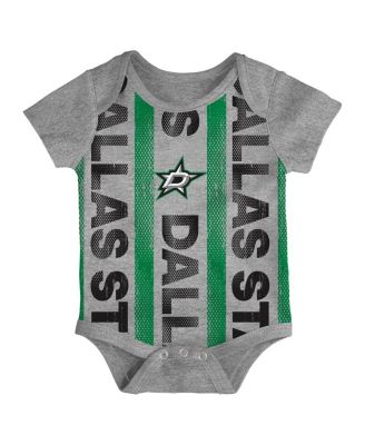 Baby Boys and Girls 3-Pack Dallas Stars Loyal Buddies Bodysuit Set