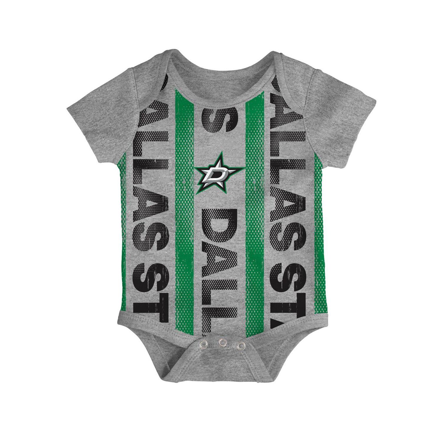 Baby Boys and Girls 3-Pack Dallas Stars Loyal Buddies Bodysuit Set