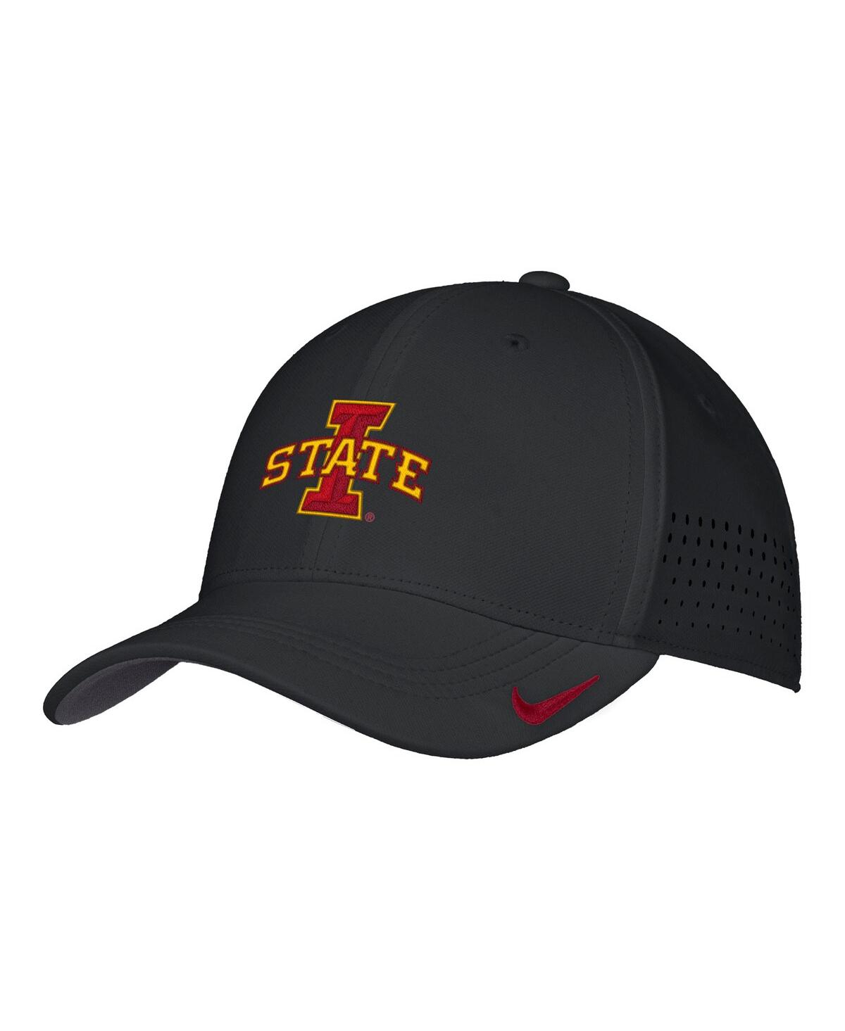 Nike Men's Black Iowa State Cyclones 2025â On-field Performance Flex Hat In Black