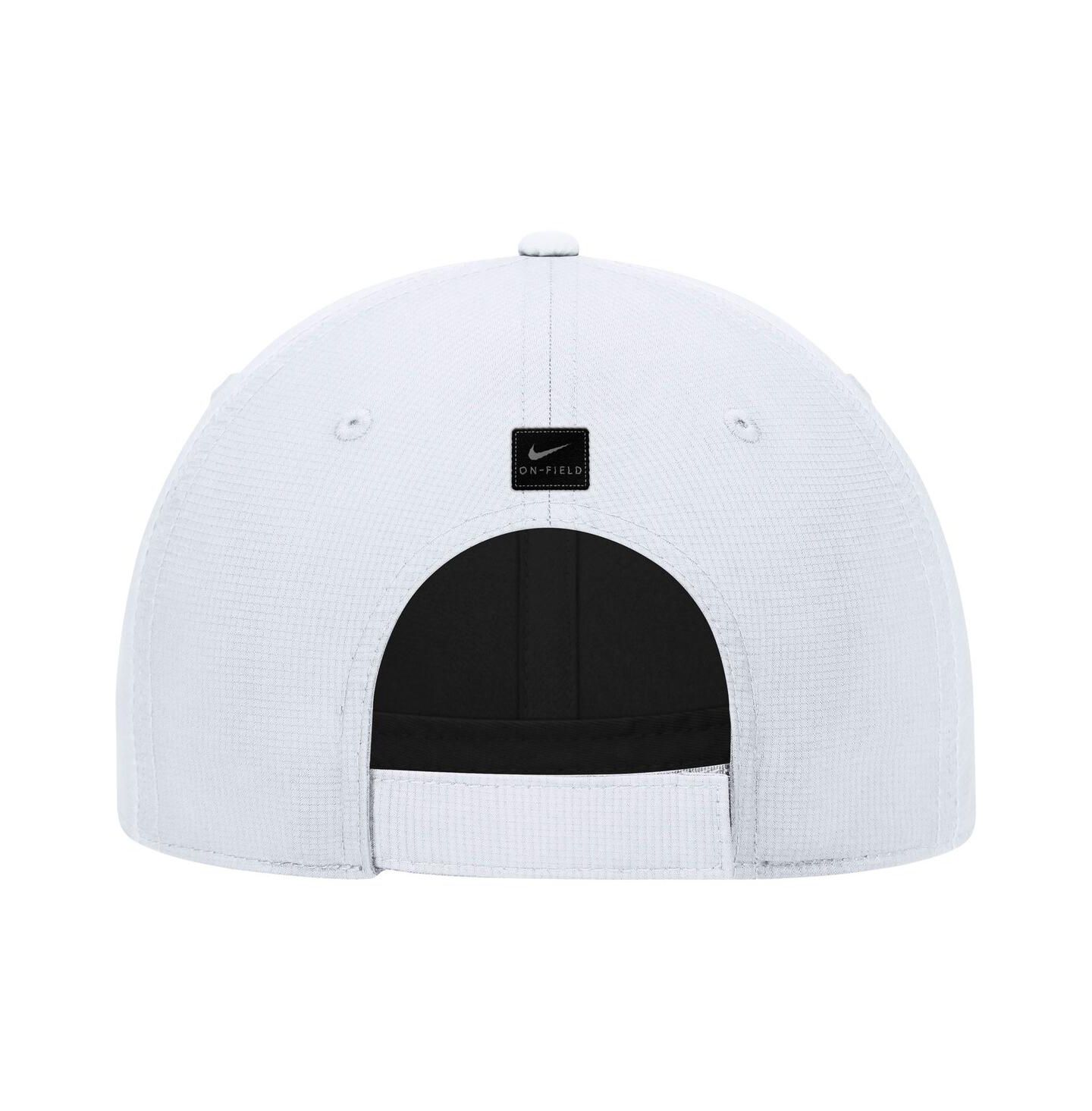 Мужская кепка Nike White Oregon State Beavers 2025 On-Field Club Performance Adjustable Hat — фото 2