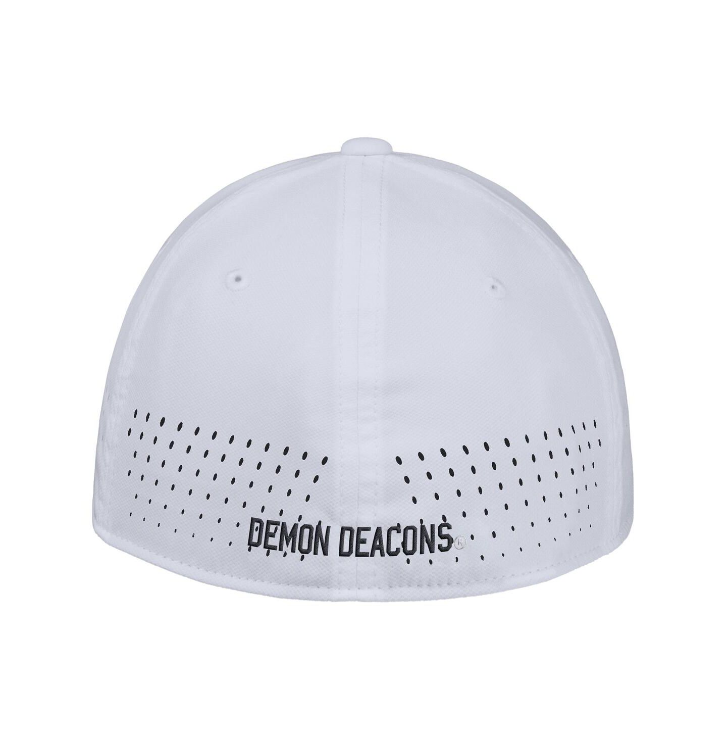 Мужская кепка Nike White Wake Forest Demon Deacons 2025 On-Field Performance Flex Hat — фото 3