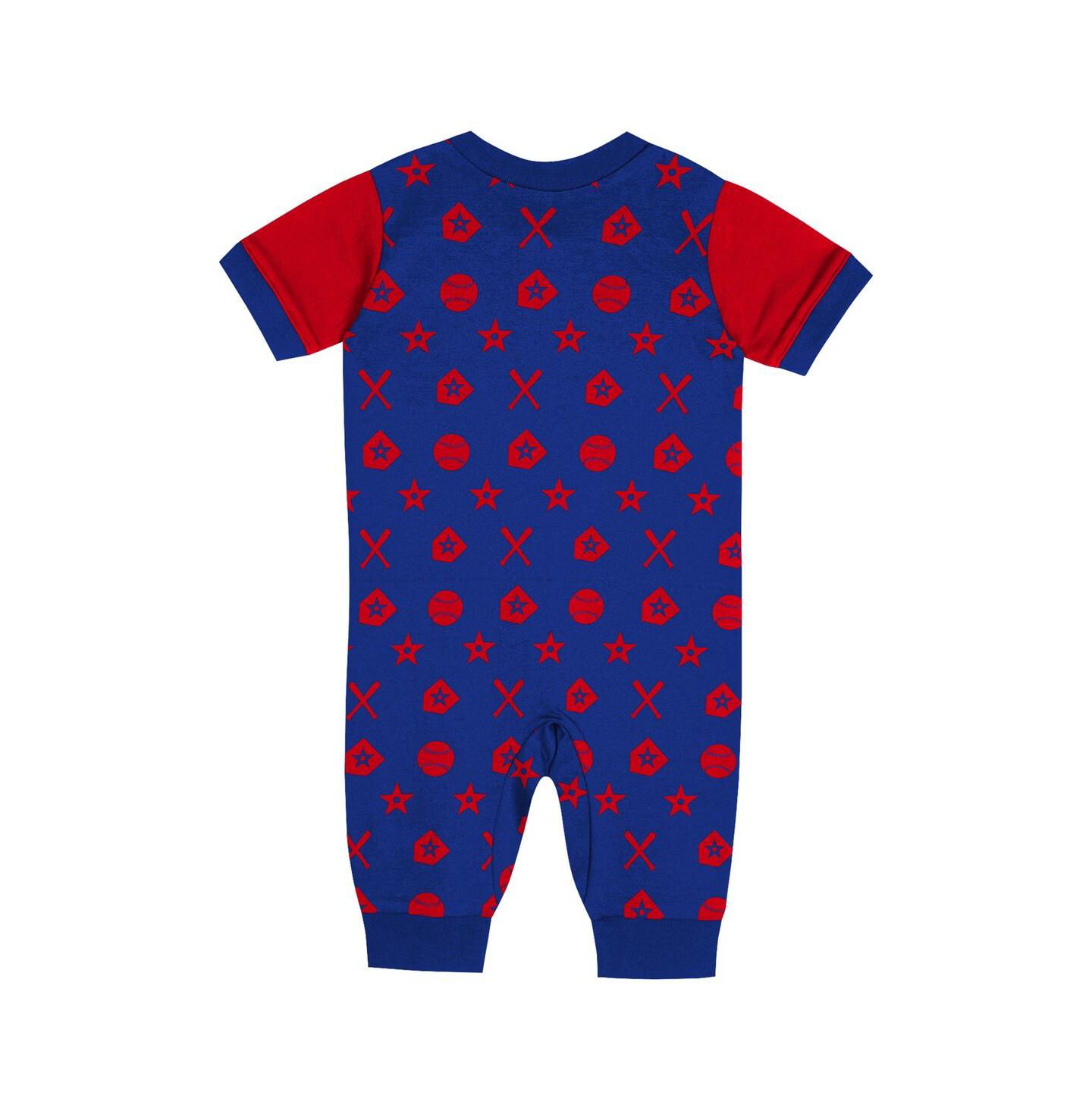 Комбинезон Outerstuff Newborn Blue Philadelphia Phillies Hard 90 Coveralls для мальчиков — фото 3