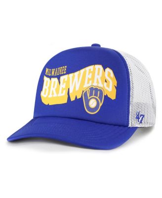 '47 Brand - Men's Royal Milwaukee Brewers Meander Foam Trucker Snapback Hat