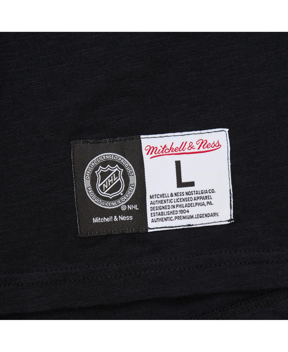 Mitchell & Ness Men's Black/light Blue Utah Mammoth Legendary Slub Long Sleeve Raglan T-shirt In Blue