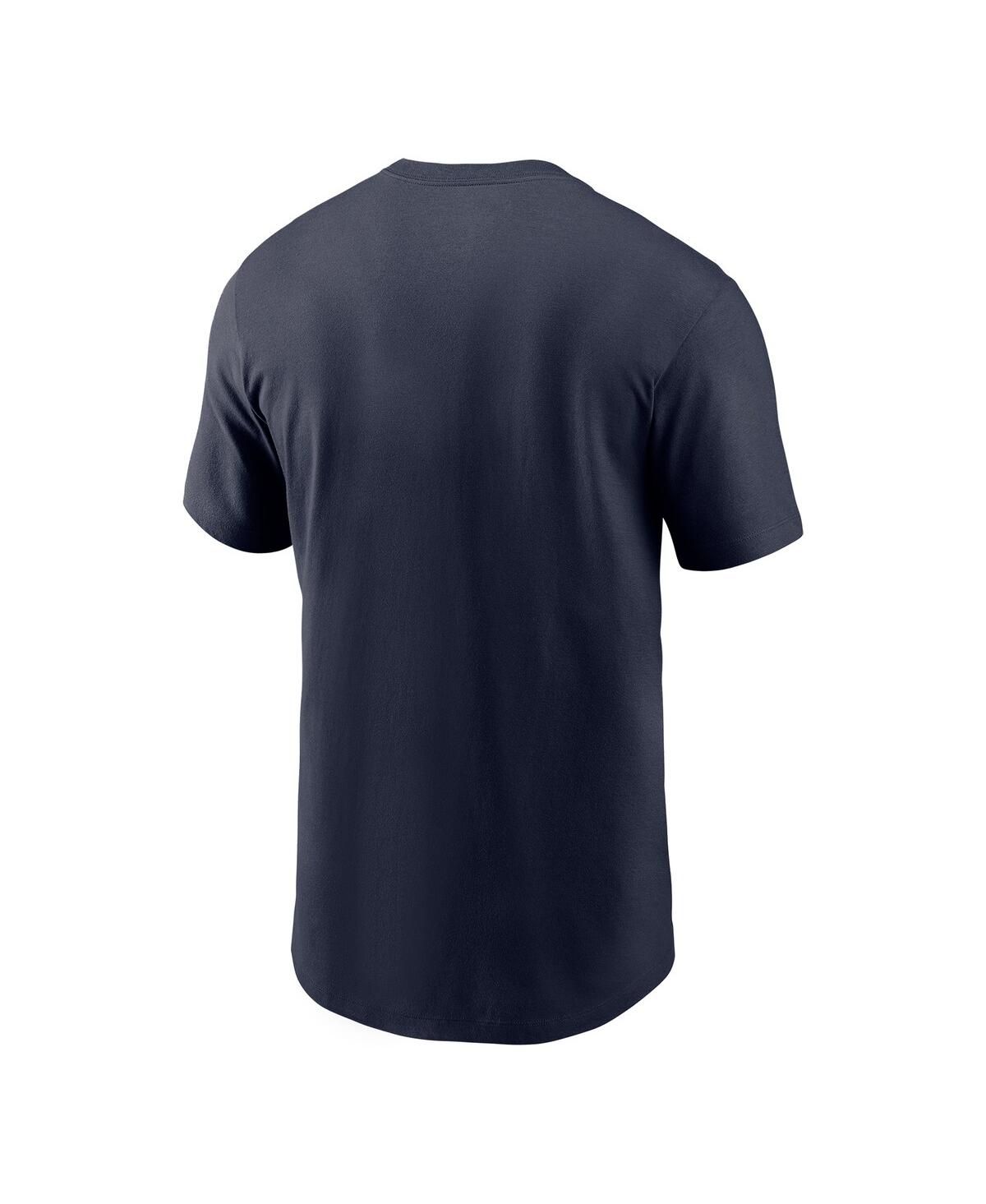 Nike Men's Navy Syracuse Orange Script T-shirt In Black