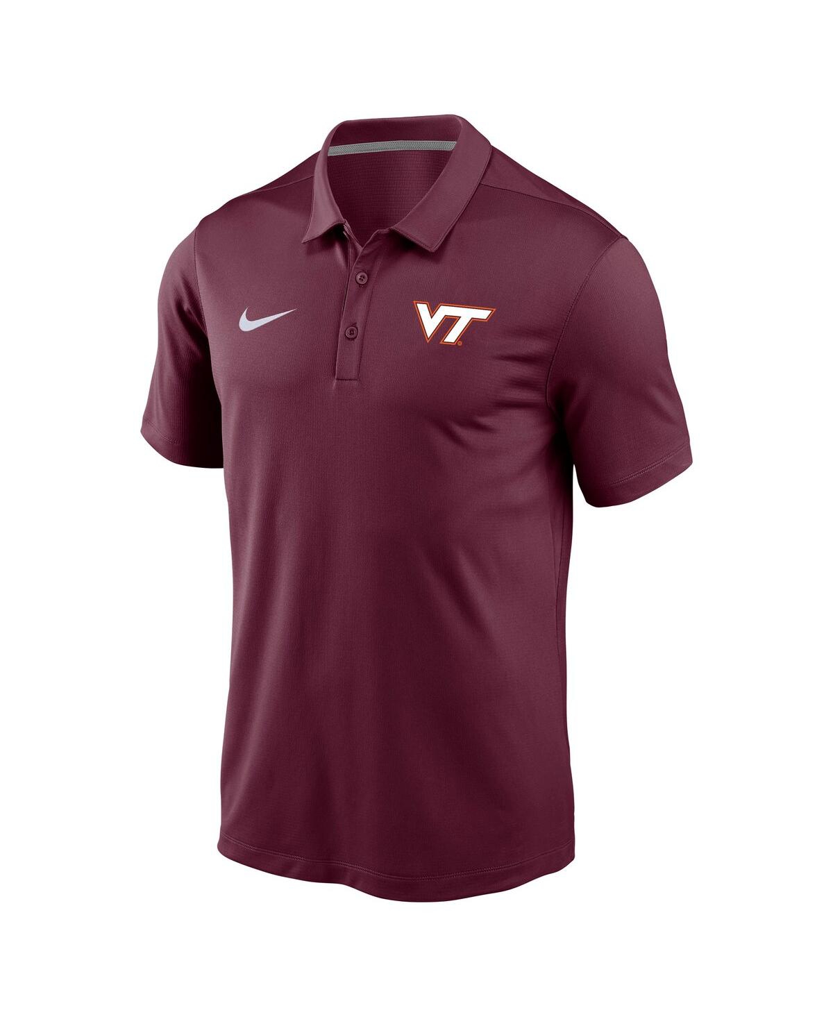 Nike Men's Maroon Virginia Tech Hokies Victory Solid Performance Polo Shirt In Burgundy