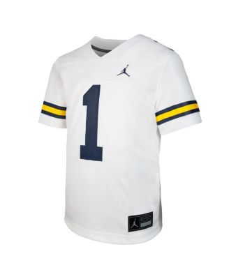 Big Boys and Girls White Michigan Wolverines Untouchable Replica Game Jersey