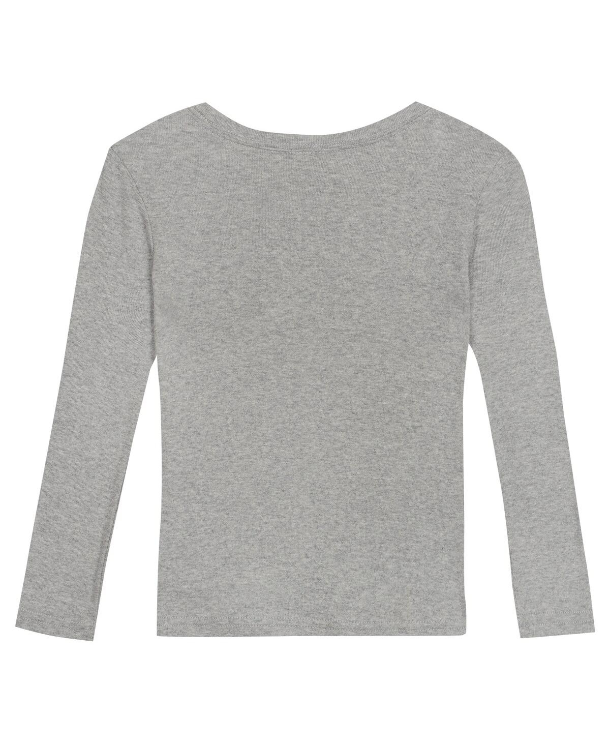 Outerstuff Toddler 2-piece Heather Gray Cleveland Browns Long Sleeve T-shirt And Pants Sleep Set In Gray