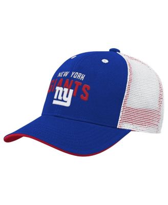 Outerstuff - Big Boys and Girls Royal New York Giants Core Lockup Trucker Adjustable Hat
