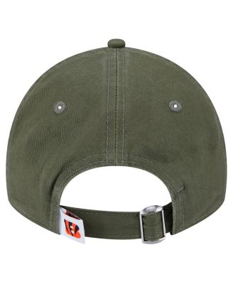 Big Boys and Girls Olive Cincinnati Bengals Main 9TWENTY Adjustable Hat