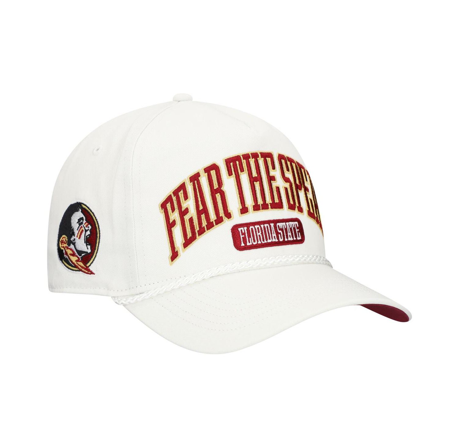 Men's White Florida State Seminoles Local Arch Hitch Snapback Hat