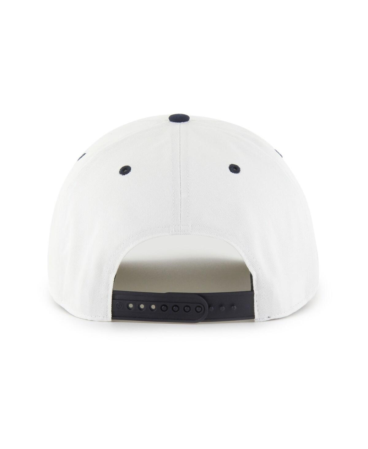 47 Brand Men's White/black Baltimore Ravens Roscoe Two-toned Hitch Adjustable Hat In Multi