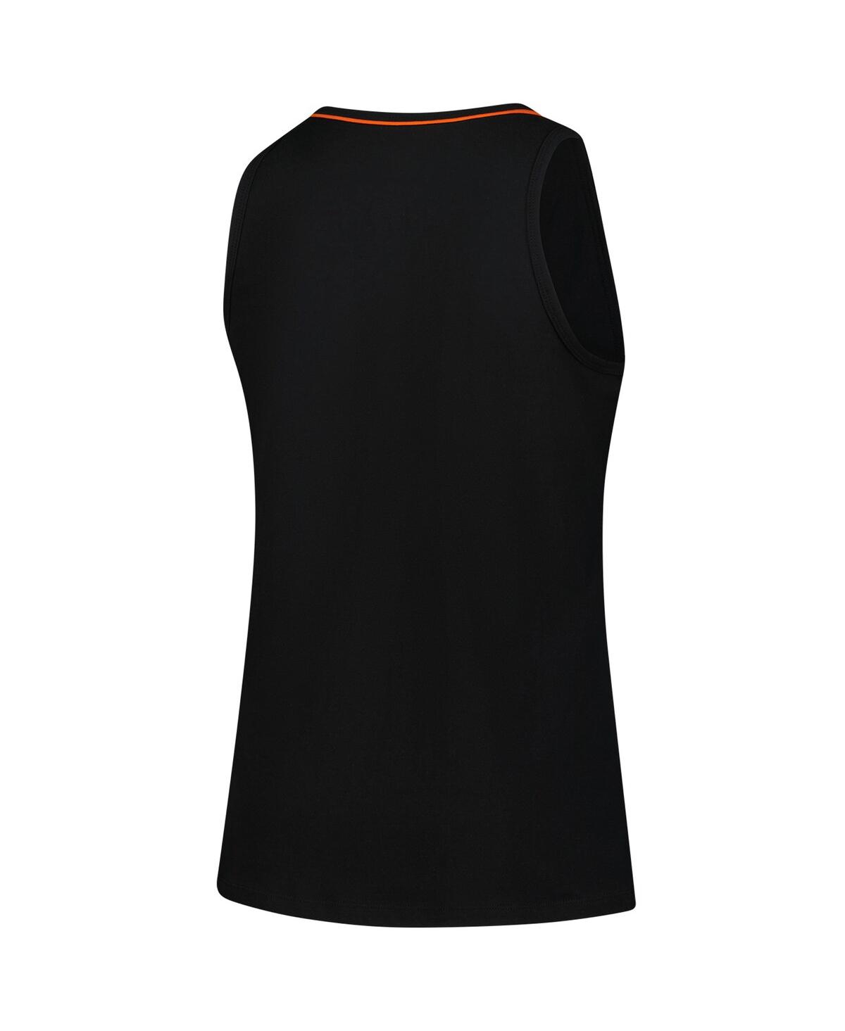 Logo Athletic Women's Black Cincinnati Bengals Plus Size Stellar Win V-neck Tank Top In Multi