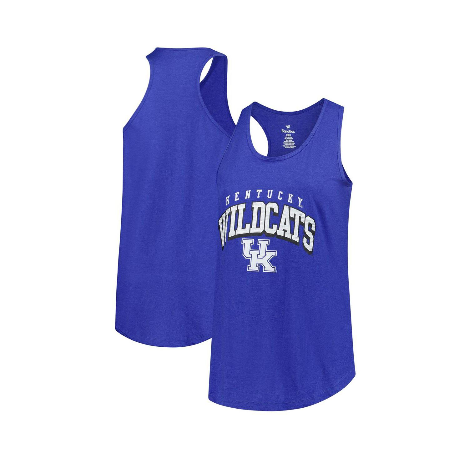 Women's Royal Kentucky Wildcats Plus Size Arch Tank Top