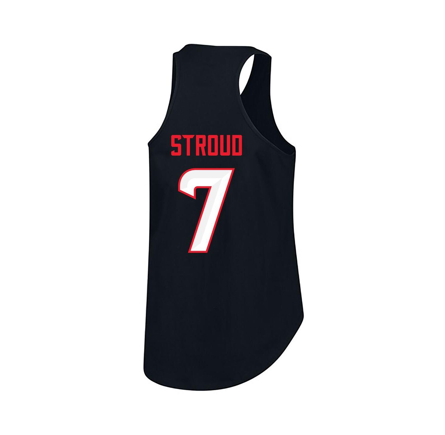 Women's C.J. Stroud Navy Houston Texans Plus Size Name & Number Tank Top