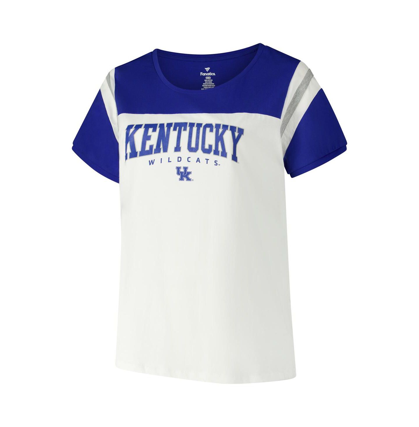 Женская футболка Fanatics White Kentucky Wildcats Plus Size Winning Gear — фото 3