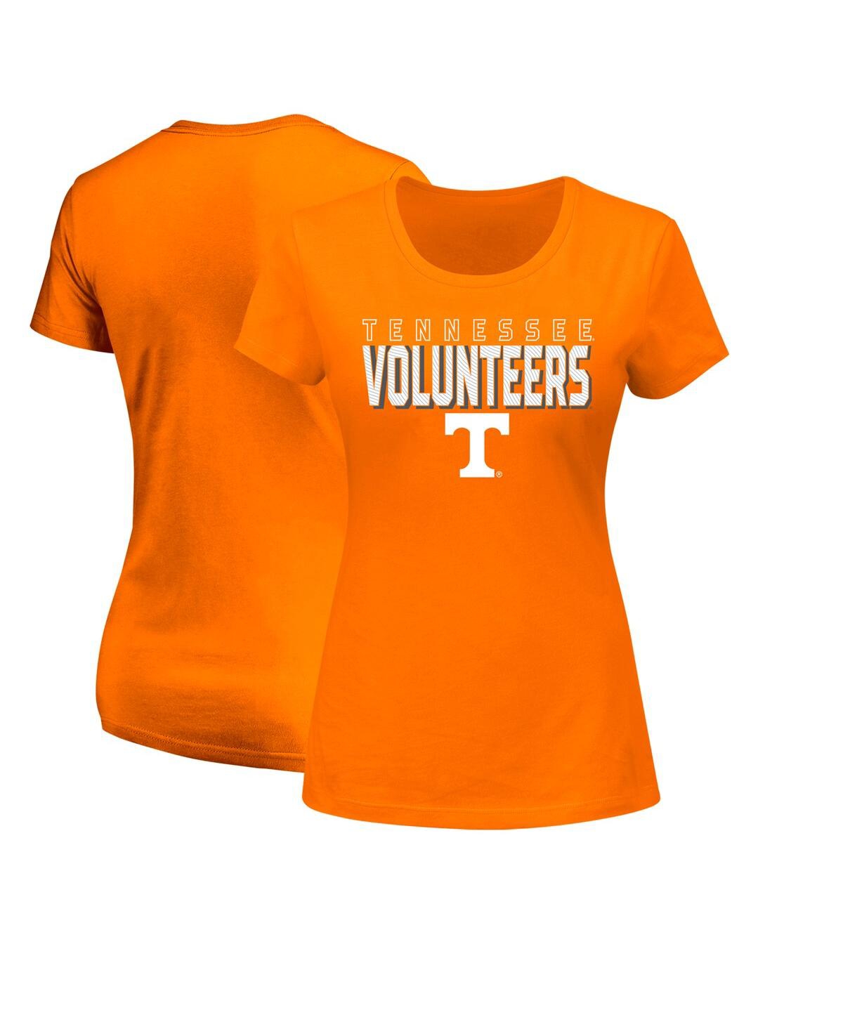 Fanatics Women's Tennessee Orange Tennessee Volunteers Plus Size Lean Scoop Neck T-shirt In Orange