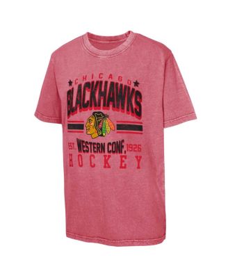 Big Boys and Girls Red Chicago Blackhawks Sure Short T-Shirt