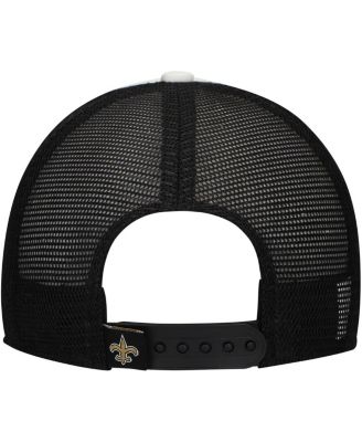 Preschool Black New Orleans Saints Sport Night Color Block 9FORTY A-Frame Trucker Adjustable Hat