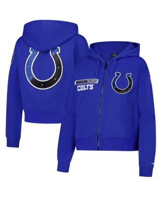 Pro Standard - Women's Royal Indianapolis Colts Split Logo Full zip Hoodie