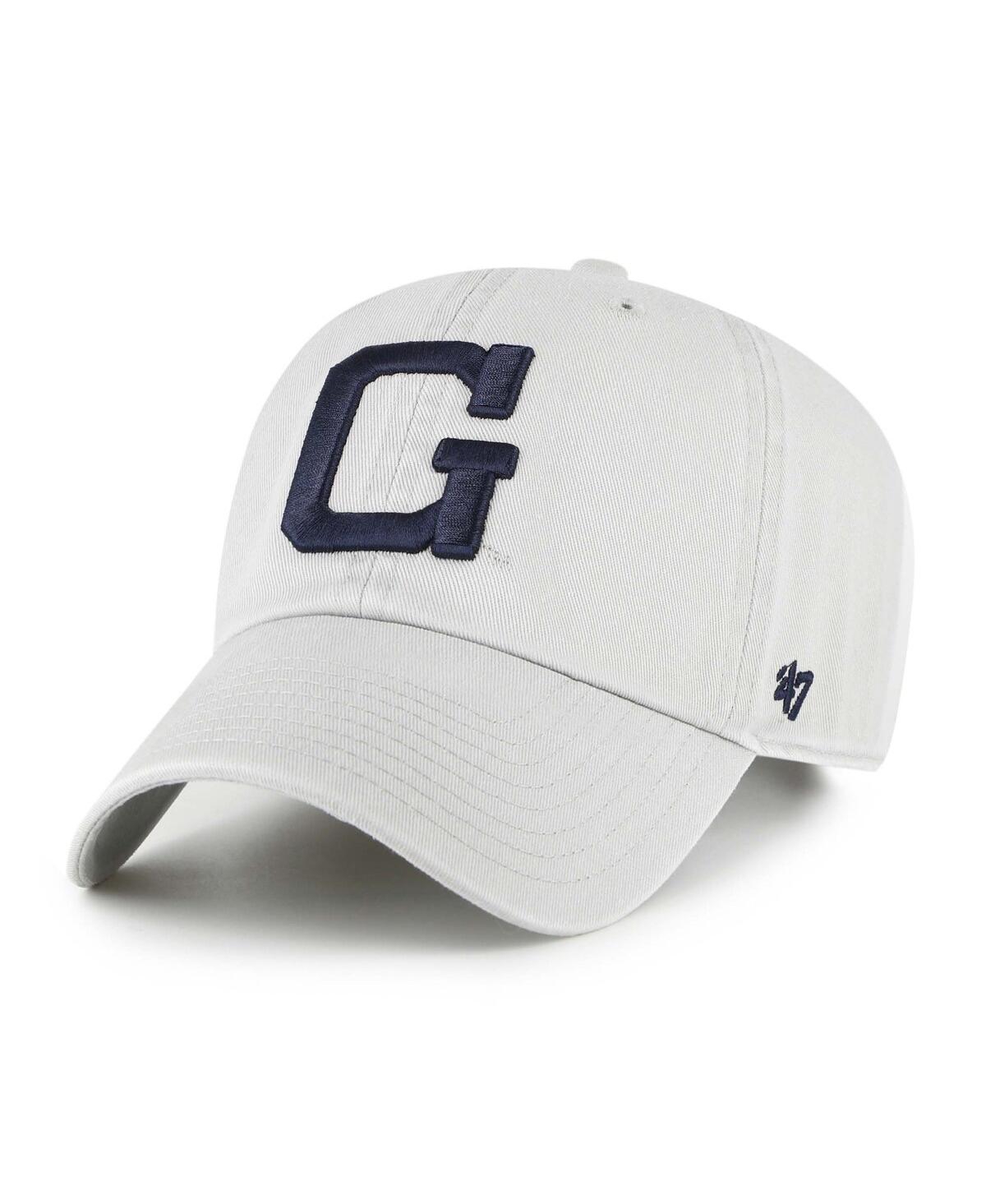 47 Brand Men's Gray Georgetown Hoyas Vault Clean Up Adjustable Hat In Gray