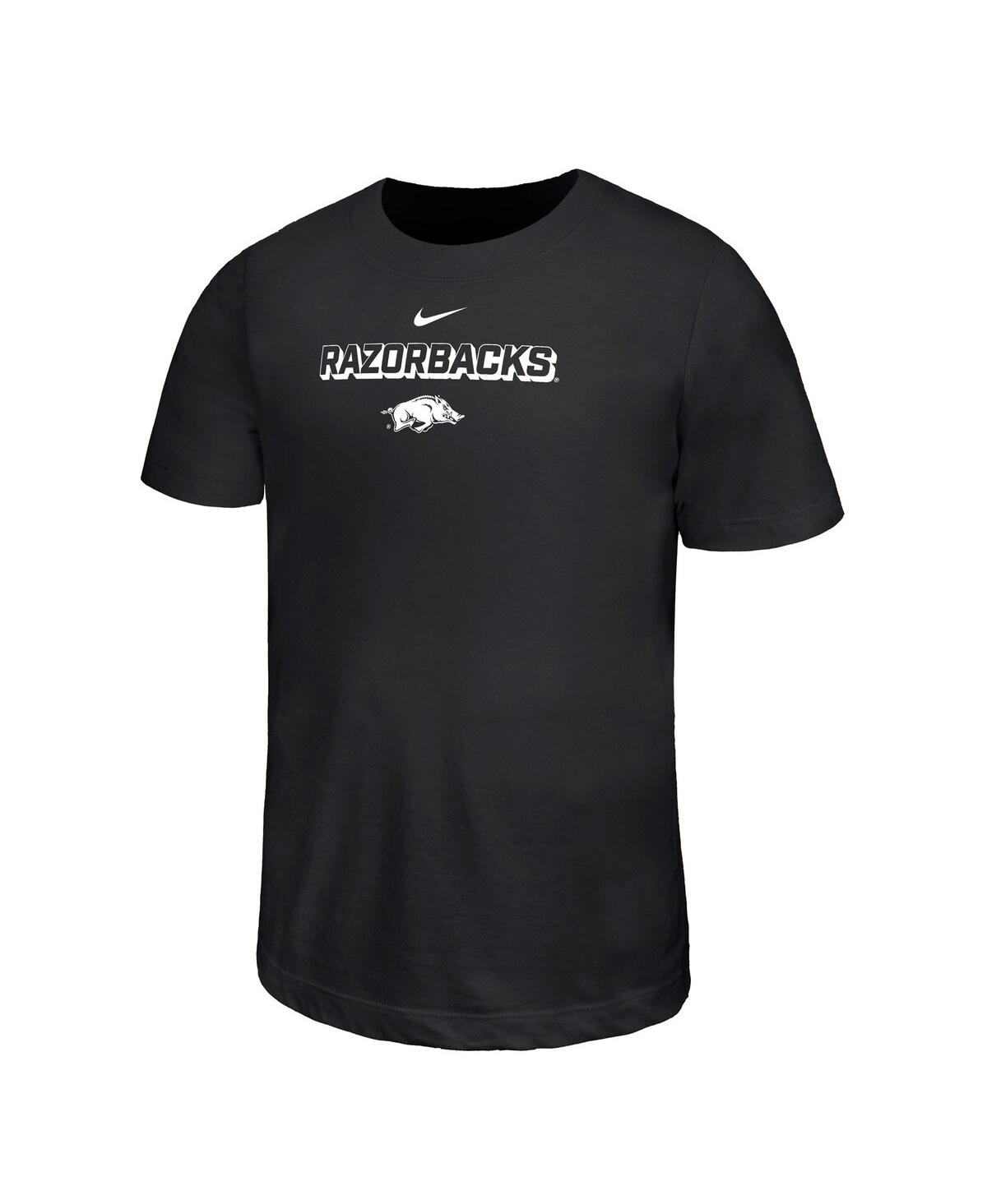 Nike Big Boys And Girls Black Arkansas Razorbacks Legend Performance T-shirt In Black