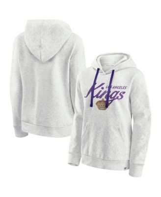 Fanatics - Women's Oatmeal Los Angeles Kings True Classics Quilted Pullover Hoodie