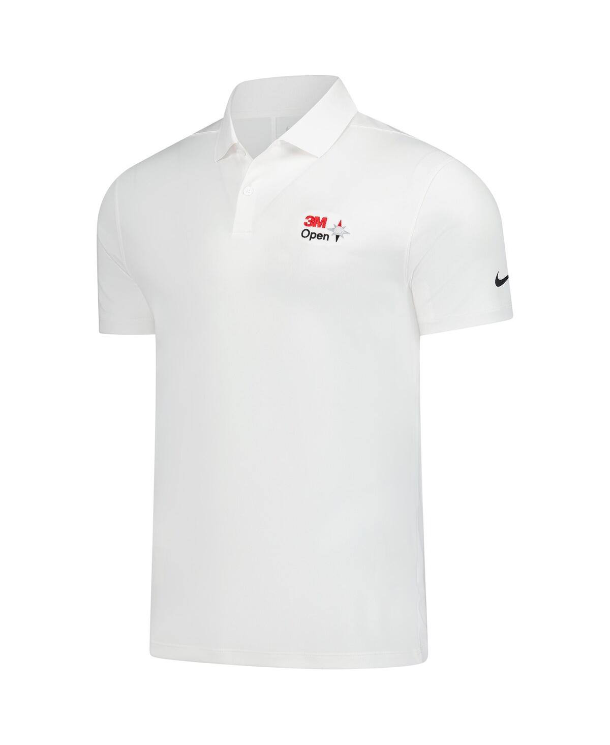 Nike Men's White 3m Open Performance Victory Solid Polo Shirt In White
