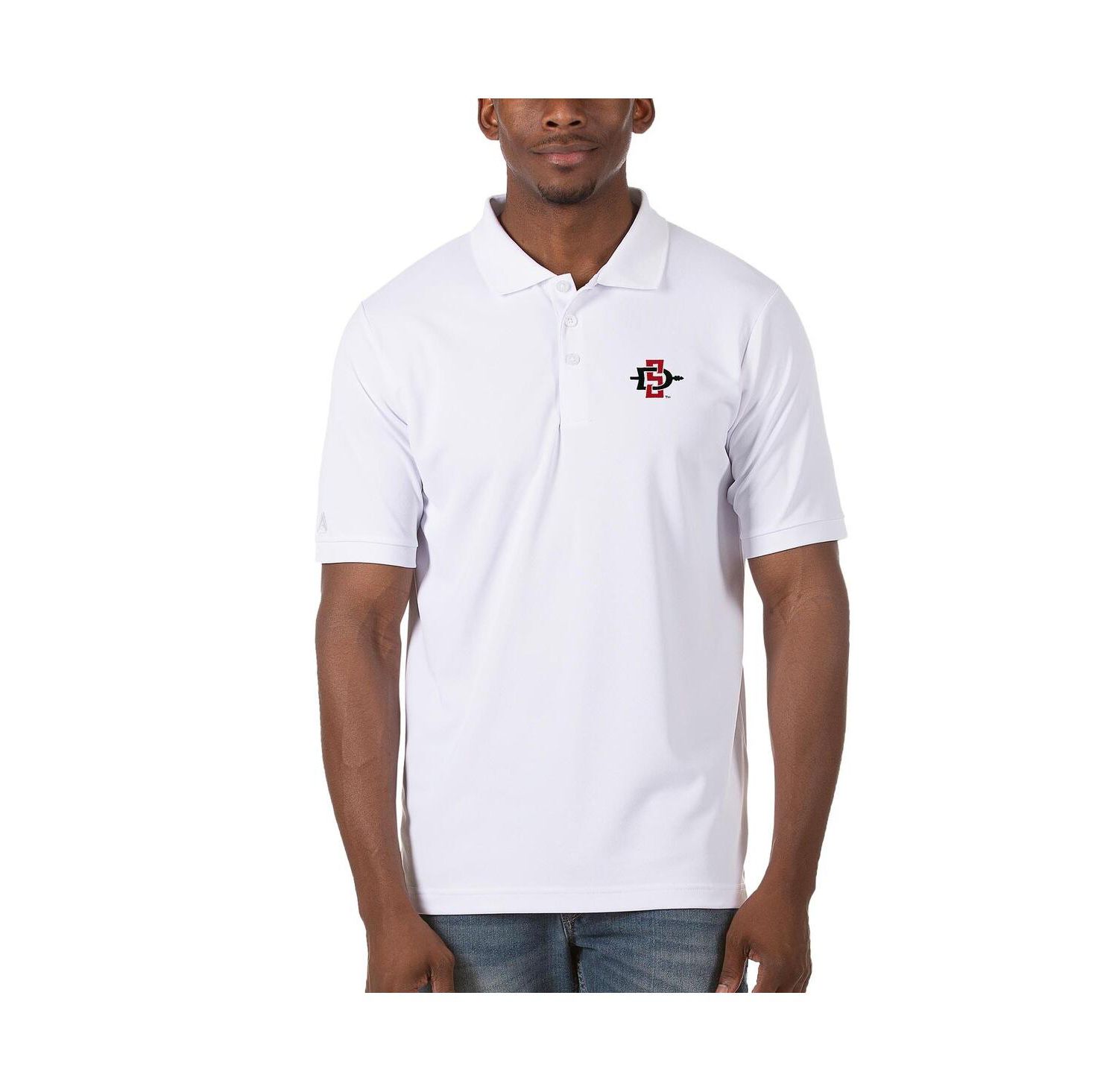 Men's White San Diego State Aztecs Legacy Pique Polo Shirt