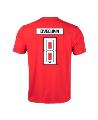 Men's Alexander Ovechkin Red Washington Capitals Richmond Player Name Number T-Shirt