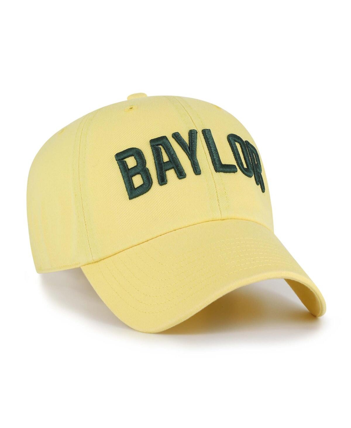 47 Brand Men's Maize Baylor Bears Clean Up Adjustable Hat In Yellow