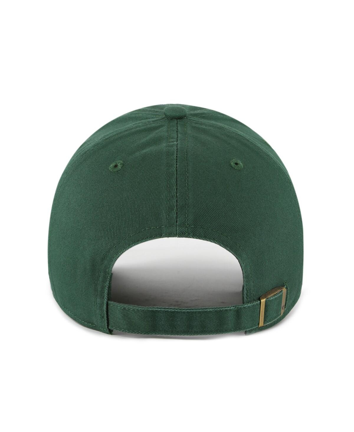 47 Brand Men's Green Miami Hurricanes Clean Up Adjustable Hat In Green