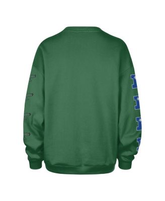 Women's Kelly Green Philadelphia Eagles Go Big Oversized Pullover Sweatshirt