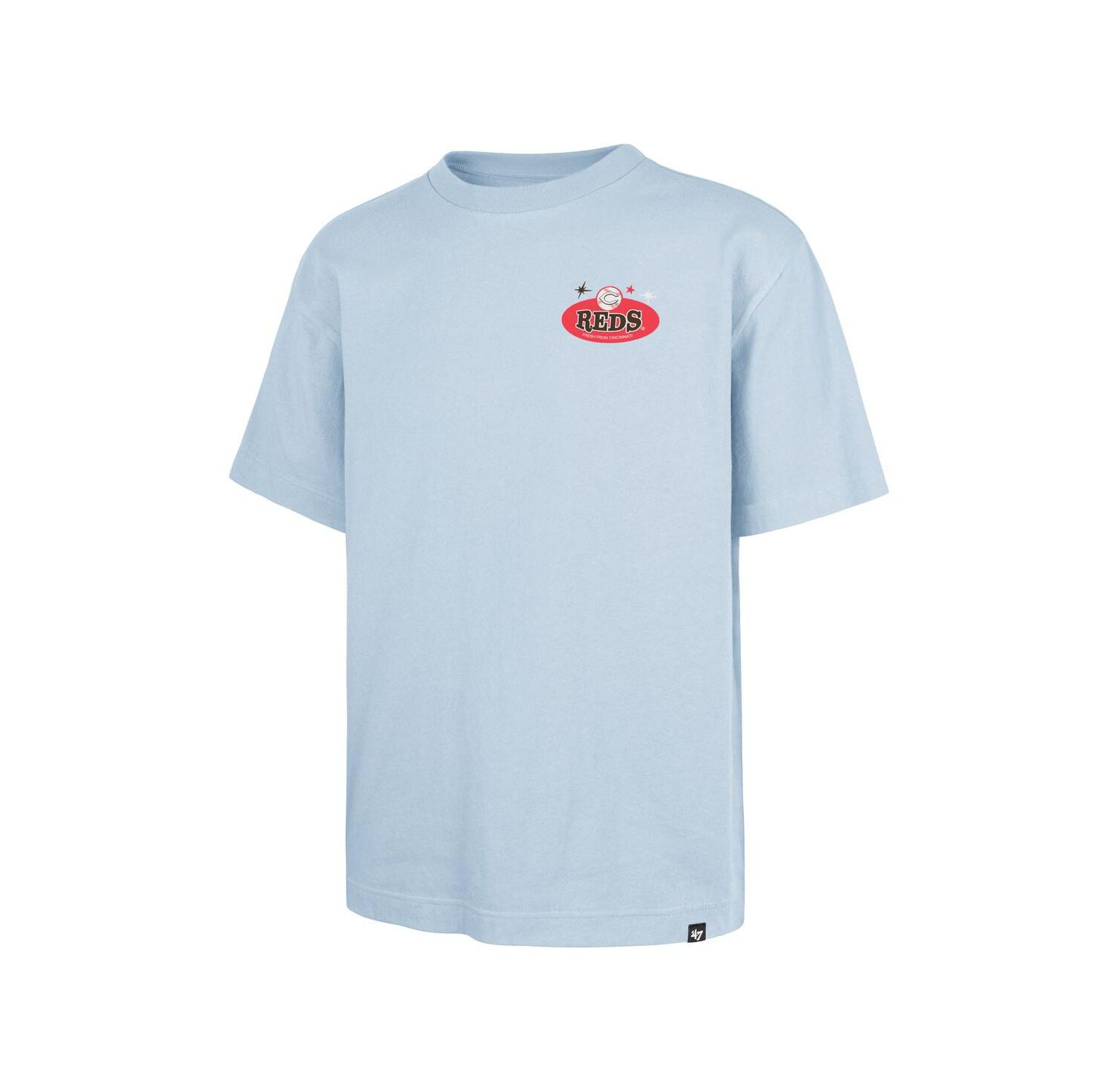 Men's Light Blue Cincinnati Reds Ice Cream Parlor Foundation T-Shirt