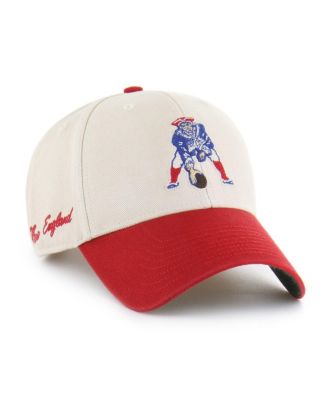 '47 Brand - Men's Cream/Red New England Patriots Fairfield MVP Throwback Adjustable Hat