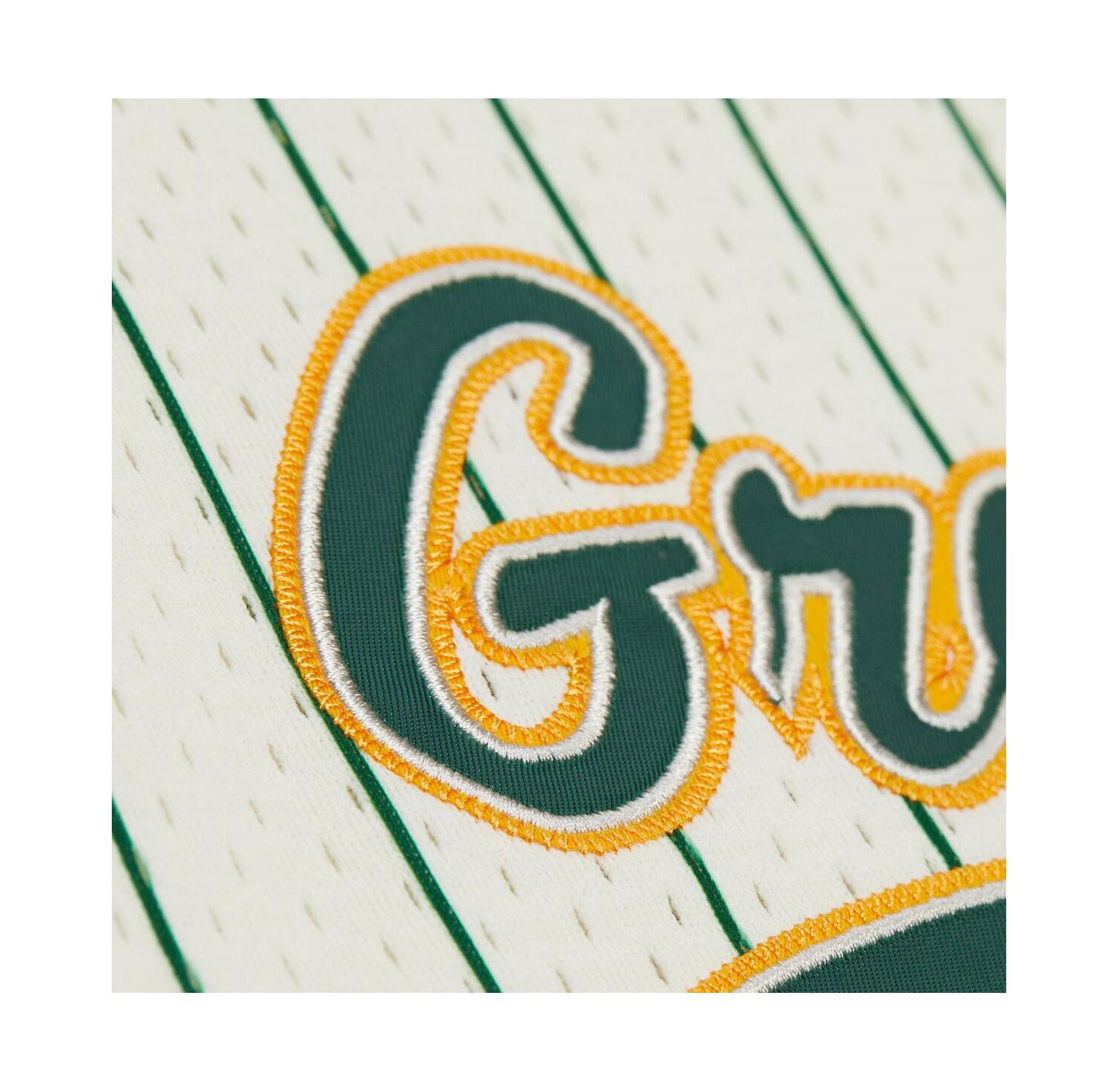 Men's Reggie White Cream Green Bay Packers Name & Number Mesh Button-Up Baseball Jersey