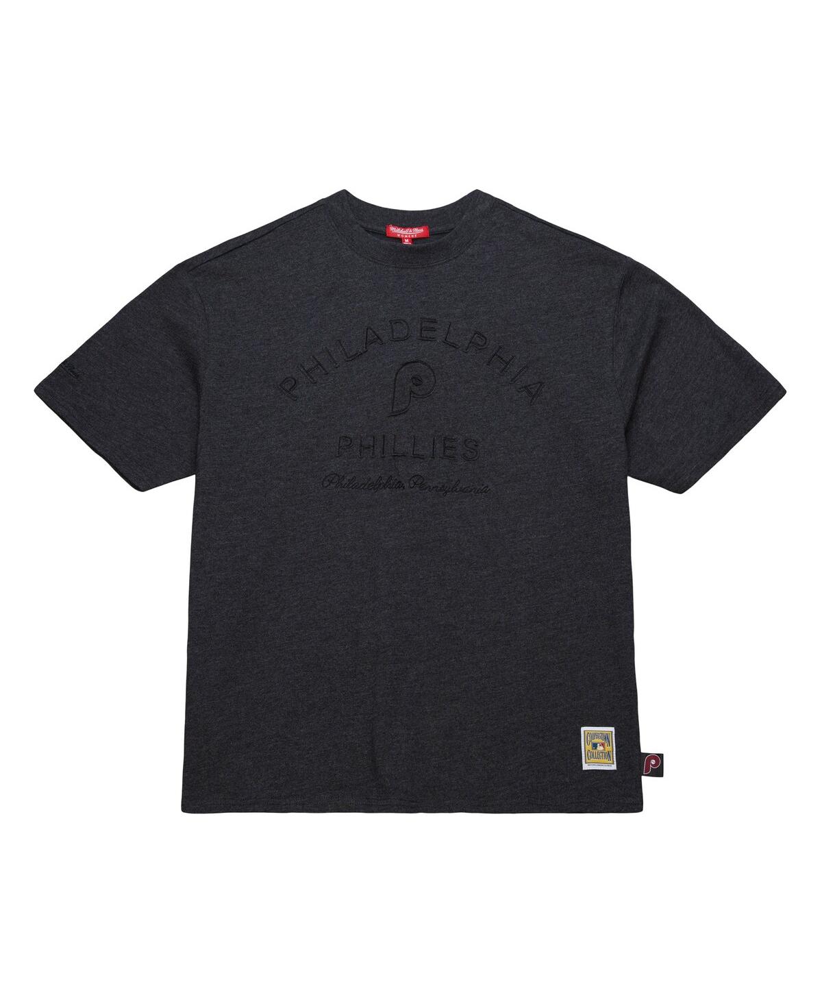 Mitchell & Ness Women's Black Philadelphia Phillies Boyfriend T-shirt In Black