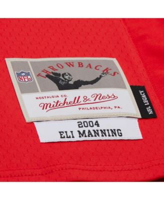 Men's Eli Manning Red New York Giants 2004 Legacy Replica Jersey