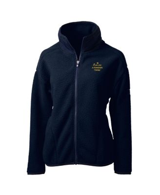 Women's Navy Notre Dame Fighting Irish Play Like A Champion Today Cascade Eco Sherpa Fleece Full-Zip Jacket