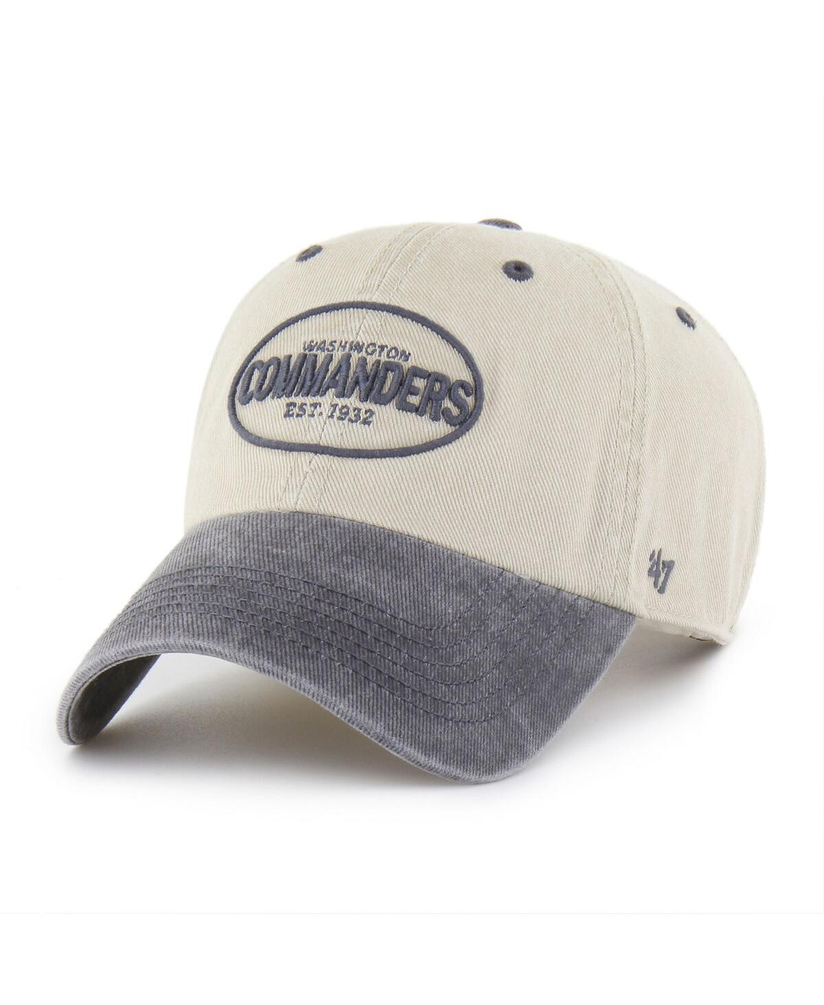 47 Brand Men's Khaki Washington Commanders Breaking Trail Clean Up Adjustable Hat In Brown