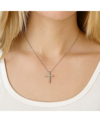Cubic Zirconia Cross Necklaces for Women