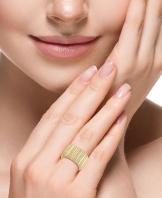 EFFY&reg; Diamond Multi Column Wide Width Statement Ring (7/8 ct. t.w.) in 14k Gold