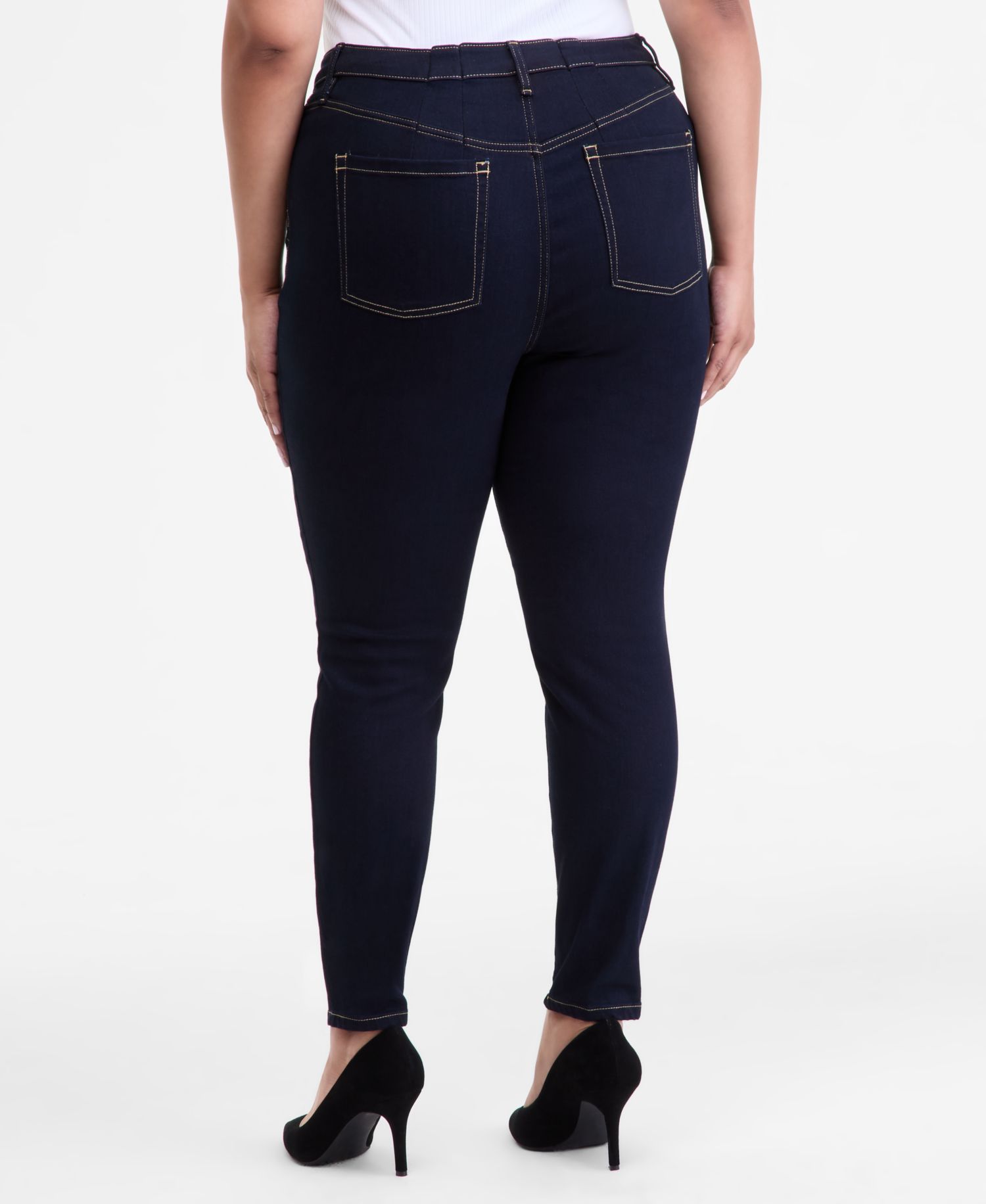 Plus Size Skinny-Leg Denim Jeans