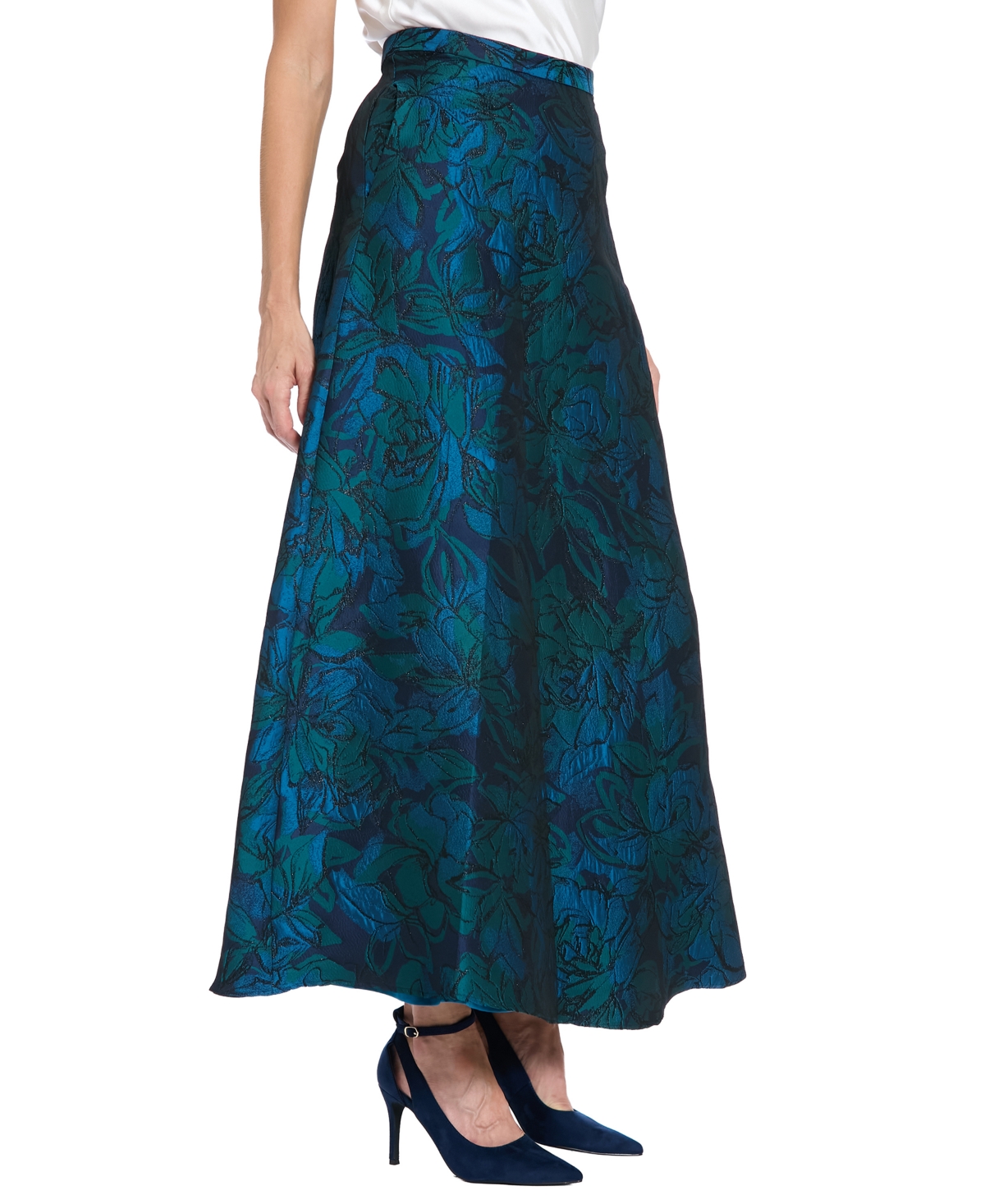 Muse Women'sâ Brocade Midi Skirt In Blue