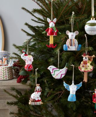 Kit Kemp Christmas Bell Bunny Ornament