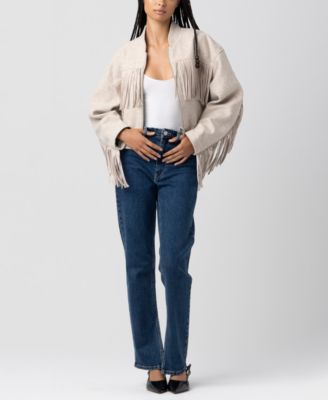 Women's Fringe Bomber Jacket