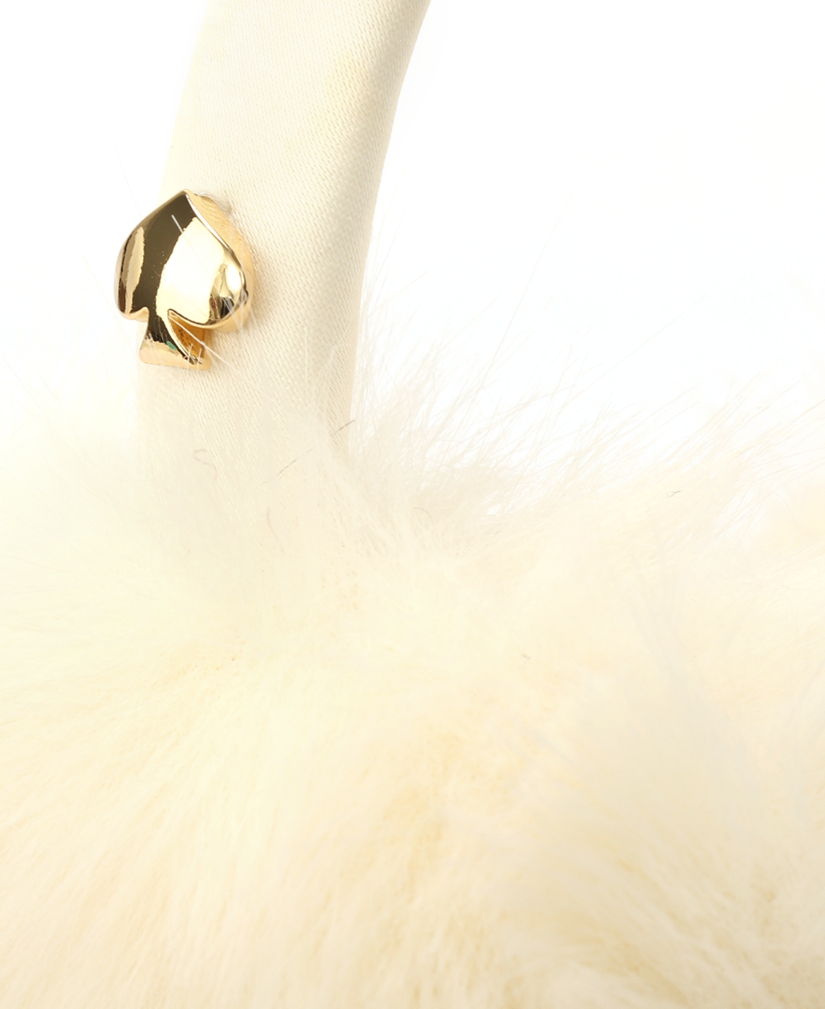 Kate Spade Oversized Faux-fur Earmuffs In Neutral