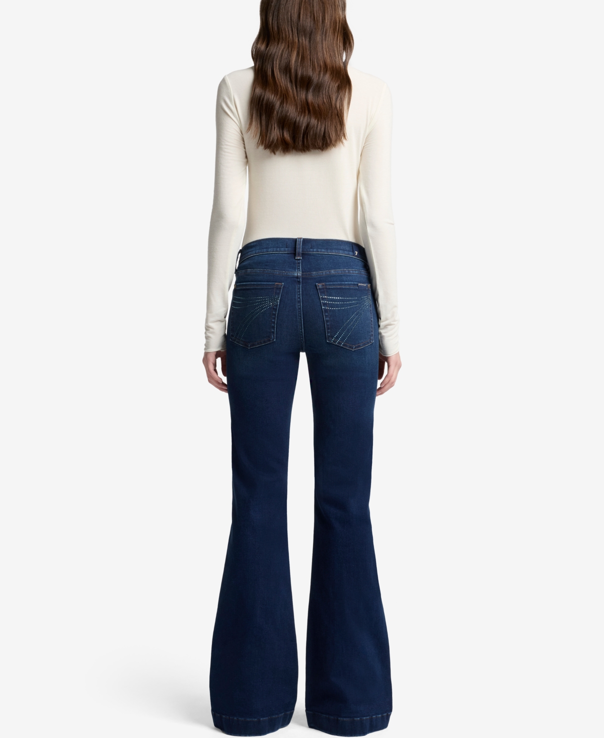 7 For All Mankind Women's Dojo Flare Leg Jeans In Blue