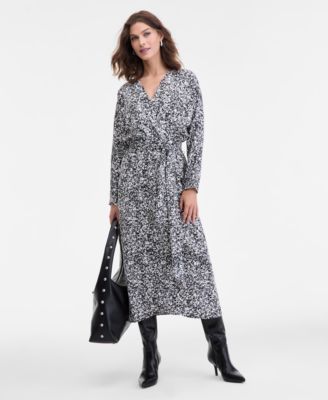 I.N.C. International Concepts - Women's Dolman-Sleeve Surplice-Neck Dress